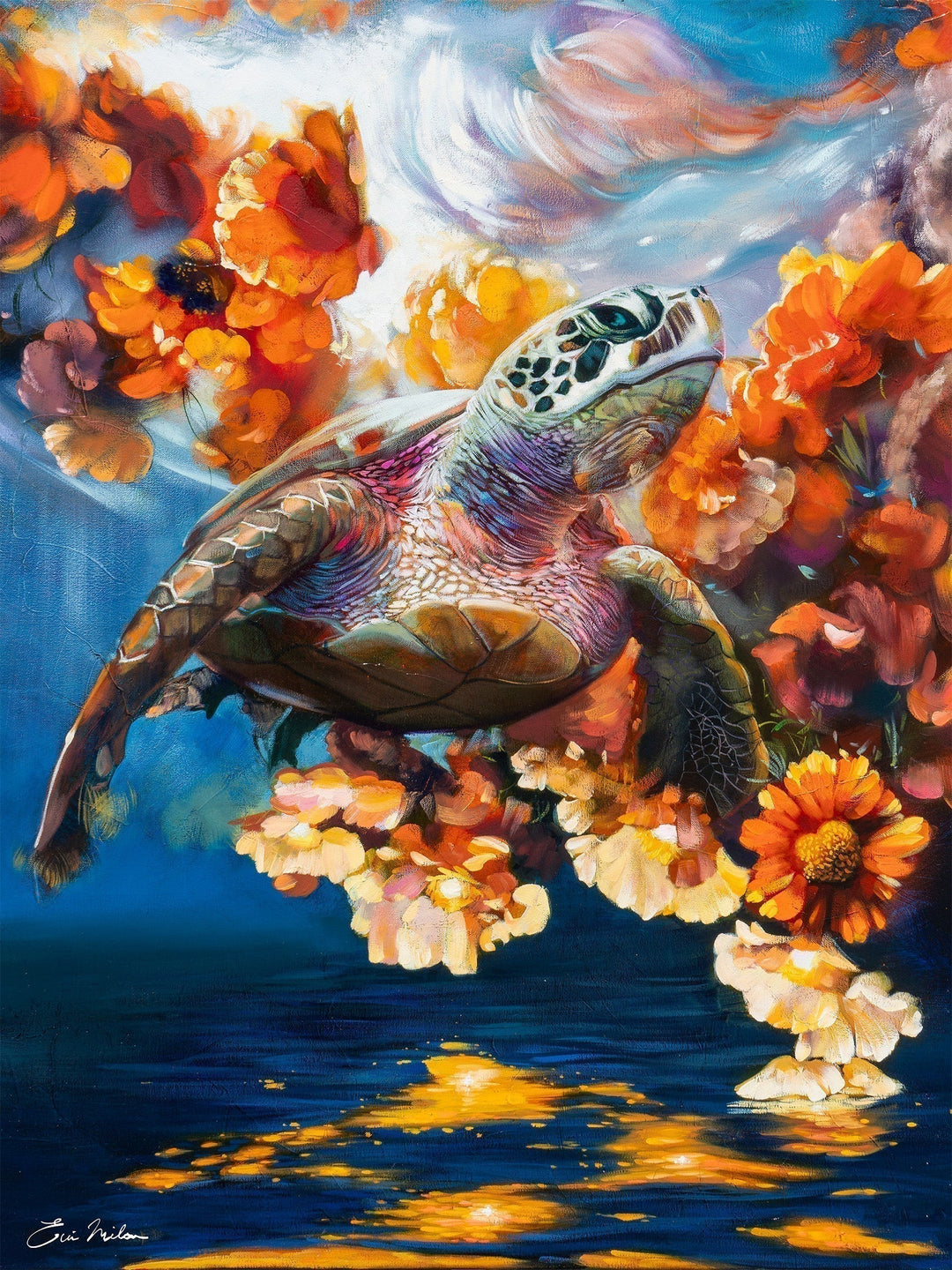 Elli's turtle painting