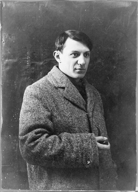 A portrait of young Pablo Picasso